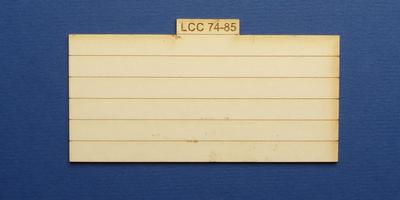 LCC 74-85 O gauge plank panel for coal staithes type 2